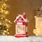Glitzhome® 10.5" Lighted Santa's Workshop Waterglobe